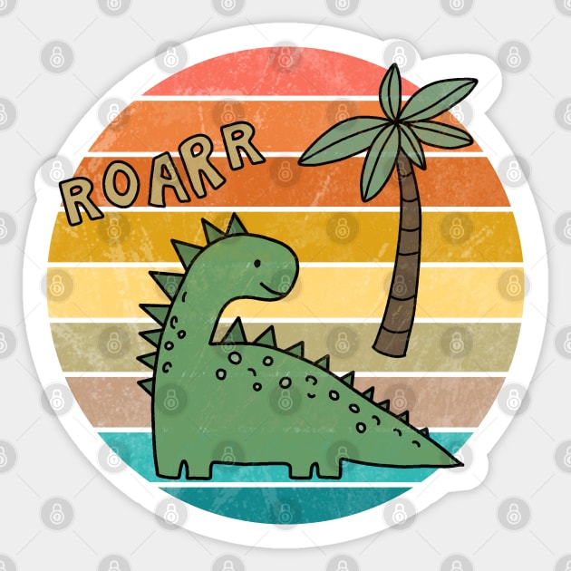 Dinosaur drawing Sticker by valentinahramov